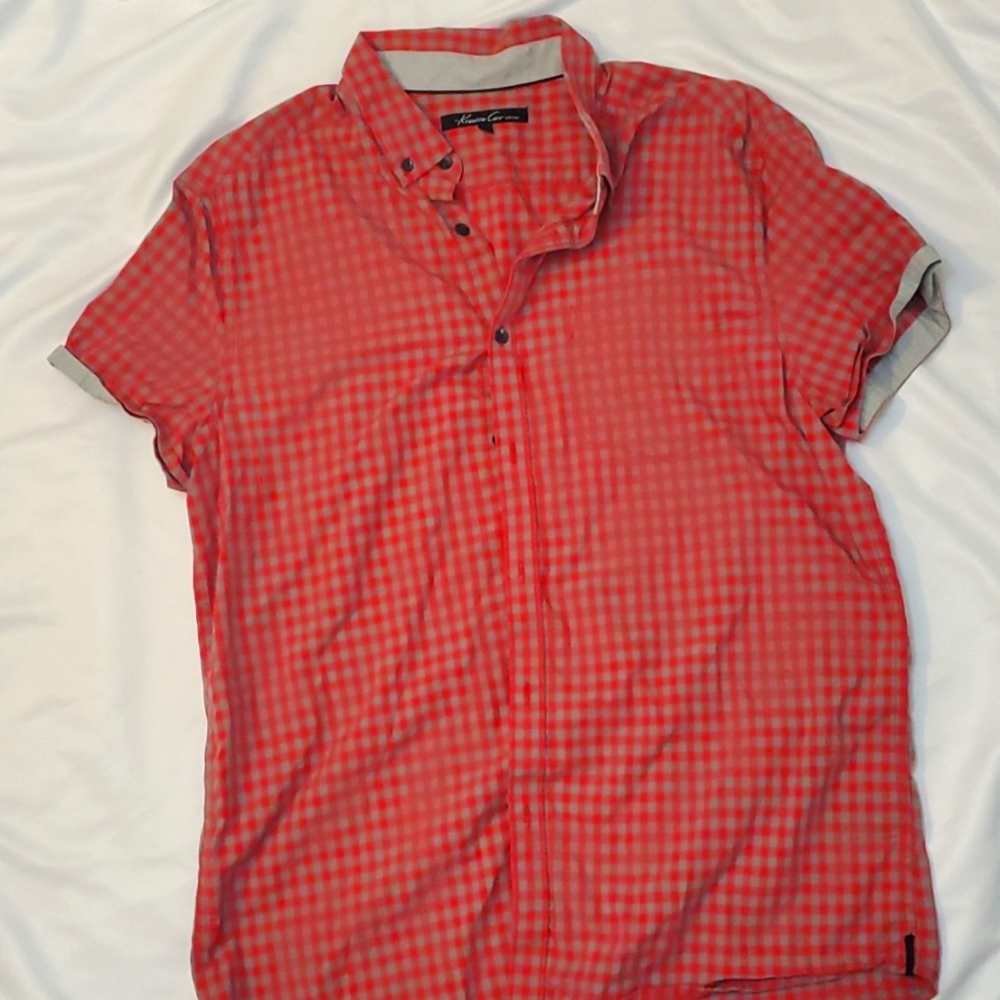 Red Checkerd Button Down Shirt